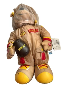 Barnabee Bear Honey Pot Vintage Beekeeper Plush Doll Talking w/tags Works - Picture 1 of 4