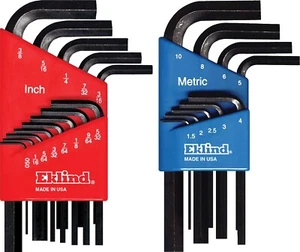 Eklind Tool 10122 Hex L-Key allen wrench Combo - Inch/Metric MADE IN AMERICA - Picture 1 of 4