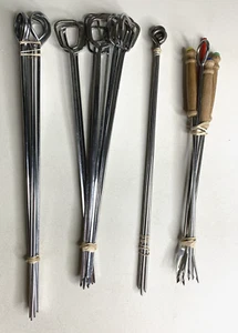 Cooking Skewers Lot 28 Metal Kabob Meat Vegetable Skewers Different Sizes - Picture 1 of 10