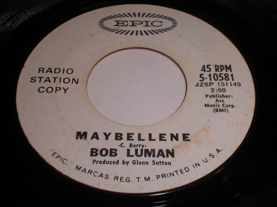 Bob Luman - Maybellene / Gettin' Back To Normal 45 - Image 1 of 1