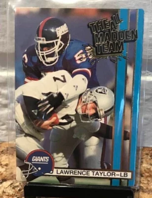1990 Action Packed All-Madden Football Card #12 Lawrence Taylor - Image 1 of 2