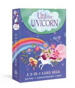 Uni the Unicorn: A 3-in-1 Card Deck: Card Games Include Go Fish, Concentr - GOOD
