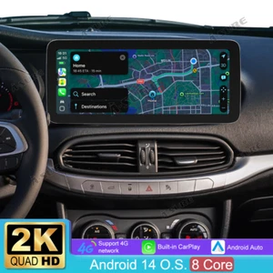 12.3" 4+64GB Android 14 Autoradio Navi Carplay SWC für Fiat Tipo Egea 2015-2021 - Bild 1 von 18