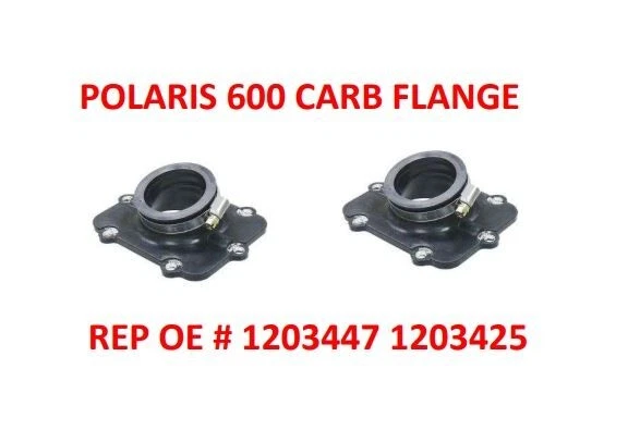 Adaptador de carburador Polaris 600 brida de montaje rep. OEM# 1203425 #1203447 NUEVO Foto 1 de 1
