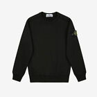 Stone AND Island Junior Garment Dyed Crew Sweatshirt - Black
