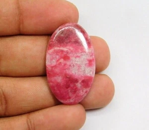 Natural Pink Thulite Cabochon Loose Gemstone For Jewelry Making 38 Cts. ME-6305 - Picture 1 of 3