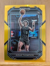 Ausar Thompson RC Gold Prizm /10 2023 Panini Prizm Draft Picks Card #17 (FL)