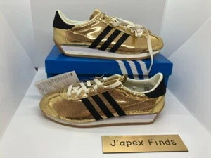 Adidas Originals Country OG JQ5110 Gold Metallic Schwarz Neue Farbe Damengröße - Bild 1 von 13