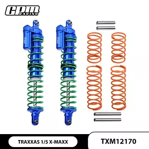GPM Aluminium Front/Rear Adjustable Spring Shocks For TRAXXAS 1/5 X-Maxx - Picture 1 of 12