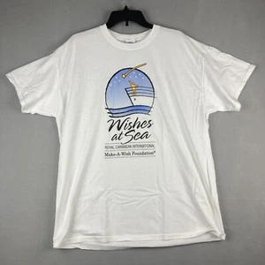 Camisa Royal Caribbean Para Hombre Extra Grande Blanca Manga Corta Camiseta Firmada por el Capitán - Imagen 1 de 11