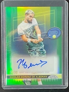 Nicolas Moreno De Alboran 2024 Topps Chrome Tennis Auto Green /99 - Picture 1 of 2