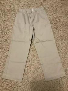 Vintage Dockers Pleated Khaki Pants Boys 18 Regular Casual Chino Tan - Picture 1 of 4