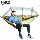 1-2 Person Outdoor Mosquito Net Parachute Hammock Camping Hanging Sleeping Bed S