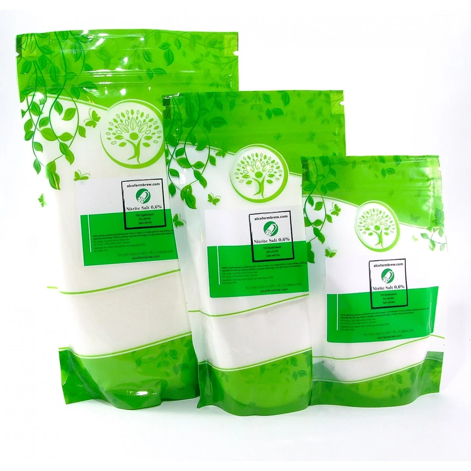 ALCOFERMBREW Sale Nitritato 0.6% - Salnitro, Sale in Nitrito per Salagione della Carne