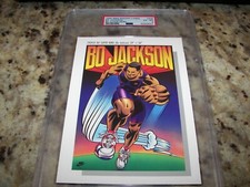 1990 Nike Poster Card - Bo Jackson #935 - PSA 6 Ex-Mint - Bo Super Hero 