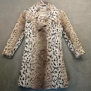 Vintage Higbees Bobalinx Faux Fur Coat Womens Small - Picture 1 of 24