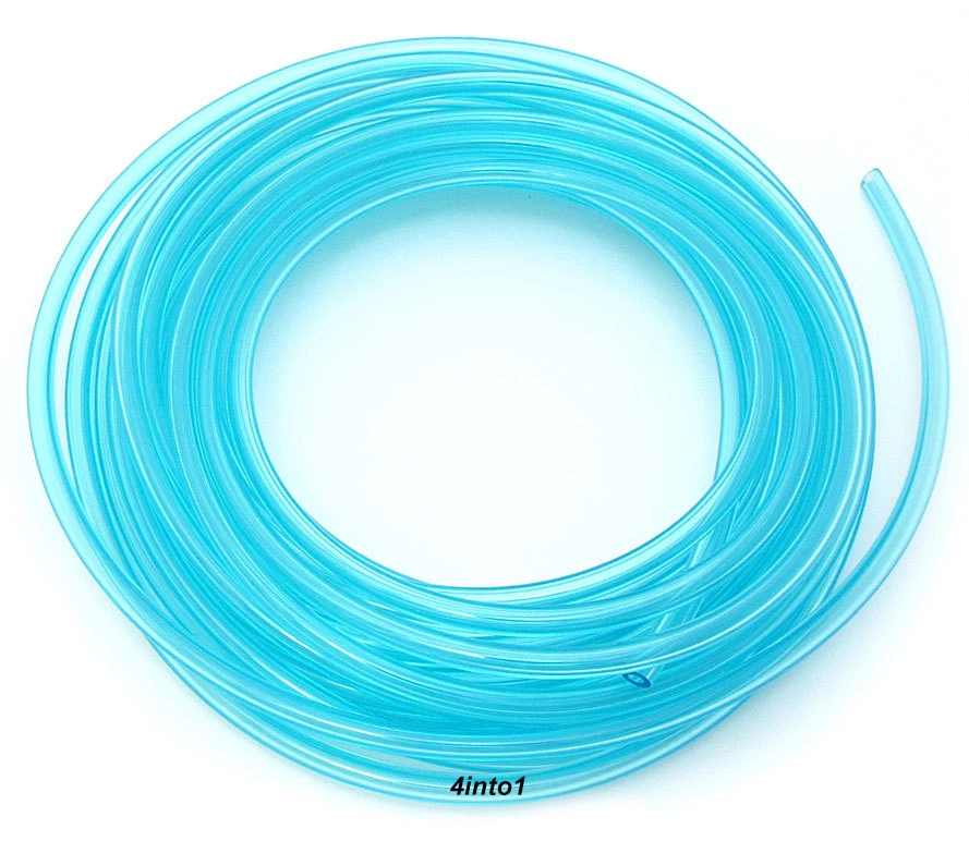 Helix Clear Blue 1/4" (6mm) Polyurethane Fuel Line - 5' Feet - Imagem 1 de 1