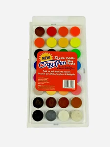 Cray-Pen 32 Color Palette Wax Pucks New Sealed Craft Art Hobby - Picture 1 of 3