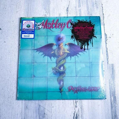 MOTLEY CRUE DR FEELGOOD LP RED/WHITE SPLATTER 3D ART PIC DISC VINYL EXCLUSIVE ED - Image 1 of 4