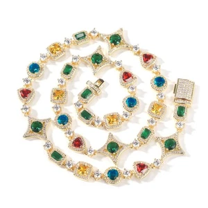 Solstice Star-shaped Gemstone Bracelet and Necklace Set (Unisex) - Picture 1 of 18