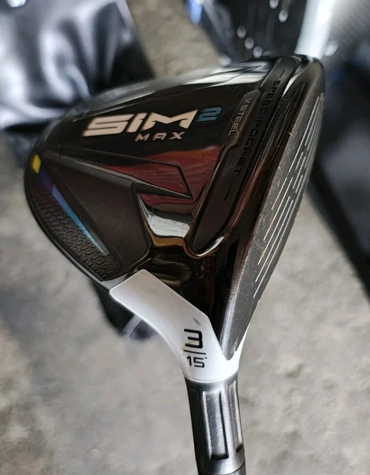 TaylorMade 2023 Sim2 Max 3/15 Driver - R/H Stiff Flex VSteel TwistFace Custom - Image 1 of 4