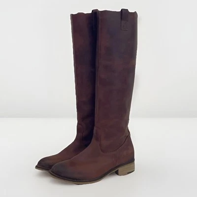 🔥 Bota de montar Aldo Wonser de cuero camel hasta la rodilla para mujer EE. UU. 6,5 UE 37 coñac Foto 1 de 4