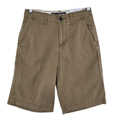 American Eagle Shorts Mens 26 Khaki Brown Classic 10 Inch Inseam Cotton Casual - Image 1 of 4