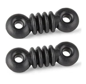 Kleiner Hundeknochen gerippter Isolator für Drahtantenne - 2er Pack - Bild 1 von 1