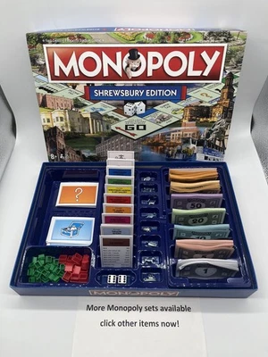 Monopoly Shrewsbury Edition Board Game VGC *100% Complete* Salop Shropshire Xmas - Image 1 of 4