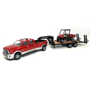 1/16 ERTL Big Farm RAM 3500 Dually w/ Goose Trailer & Case IH Scout UTV ZFN46456 - Picture 1 of 5