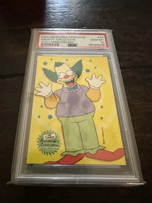 2000 Inkworks The Simpsons 10th Anniversary Krusty The Clown #34 PSA 10 POP 2 - Image 1 of 2