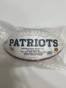 New England Patriots Super Bowls AFC Championship Commemorative Football - Picture 1 of 5
