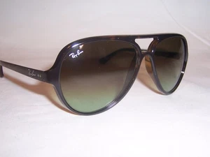 NUEVAS GAFAS DE SOL RAYBAN CATS 5000 4125 710/A6 HABANA/VERDE 59 MM AUTÉNTICAS - Imagen 1 de 7