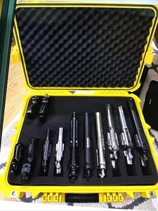 Maßgefertigter wetterfester strapazierfähiger Kurzwaffenkoffer aus Schaumstoff bis zu 15 Waffen 5 Farben - Bild 1 von 7