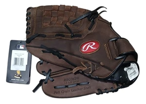 "Guante de béisbol Rawlings RBG36DB de cuero de grano completo 12,5"" LHT". Nuevo con etiquetas - Imagen 1 de 3