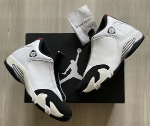 Air Jordan 14 Retro 2014 Black Toe OG Box/Quittung Gr. 9,5 ***siehe Bilder - Bild 1 von 6