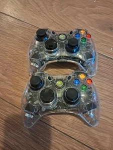 Afterglow Wired Controller Xbox 360 Transparent x2 - Picture 1 of 2