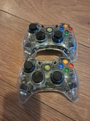 Afterglow Wired Controller Xbox 360 Transparent x2 - Image 1 of 2