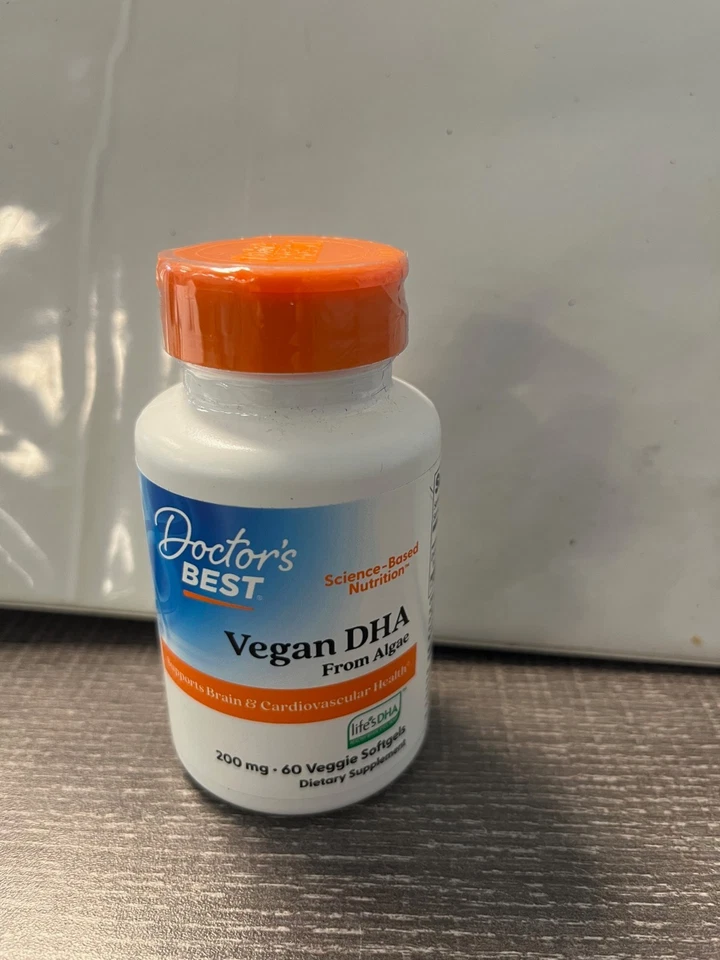 Vegano DHA 200 mg 60 geles blandos vegetales por Doctors Best Foto 1 de 1