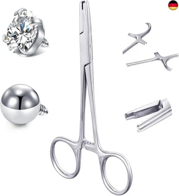 3mm 4mm 5mm piercing zange Set piercing zange für kugeln Piercing Werkzeug  - Bild 1 von 4