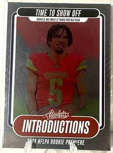 2024 Panini Absolute - Introductions Jayden Daniels #I-JDS (RC) - Bild 1 von 2