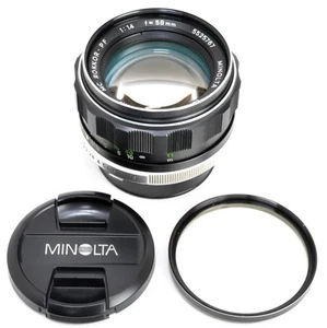 MINOLTA MC ROKKOR-PF 58mm f/1.4 Standard MF Objektiv mit Kappen aus JAPAN 2358 - Bild 1 von 16