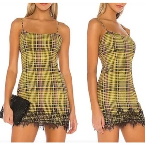 Lovers + Friends Keats Plaid Preppy Clueless Mini Dress XS NWOT - Picture 1 of 14