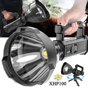P70 Portable LED Flashlight Handheld Searchlight with Stand Work Emergency Light - Picture 1 of 9