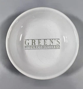 Green’s Restaurant Oyster Bar Bowl Tray Dish Holkham England Porcelain - Picture 1 of 7