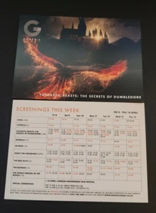 CINEMA POSTCARD - FANTASTIC BEASTS...DUMBLEDORE - GENESIS CINEMA - APRIL 2022 NM - Bild 1 von 1