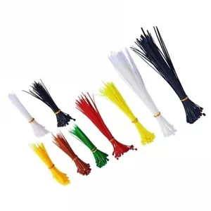 100 Pack Cable Ties All Sizes & Colours Tie Wraps Nylon Zip Ties Strong Extra - Picture 1 of 22