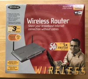 Belkin F5D7230-4 54 Mbps 4-Port 10/100 Wireless G Router - NEW - Picture 1 of 8