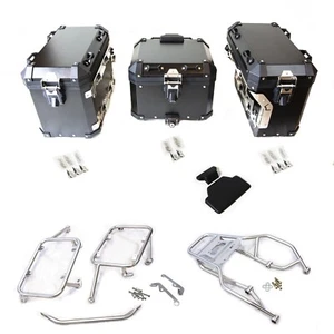 KOMPLETTES KIT TRIS CASES BMW R1300GS STD SCHWARZE RÜCKENLEHNE + ZYLINDER - Imagen 1 de 23