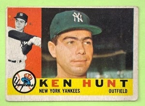 1960 Topps Ken Hunt RC New York Yankees - Picture 1 of 2